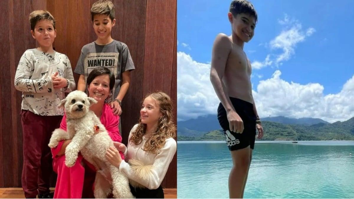 Esposa e filhos do ncora do Bom Dia So Paulo