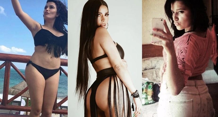Dania Mendez antes e depois das plsticas