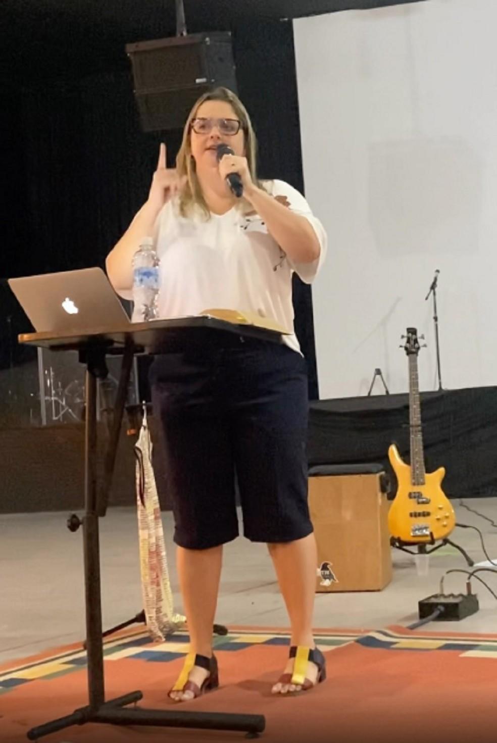 Giselle Policarpo pastora na Igreja Bola de Neve em Niteri RJ Foto ReproduoInstagram