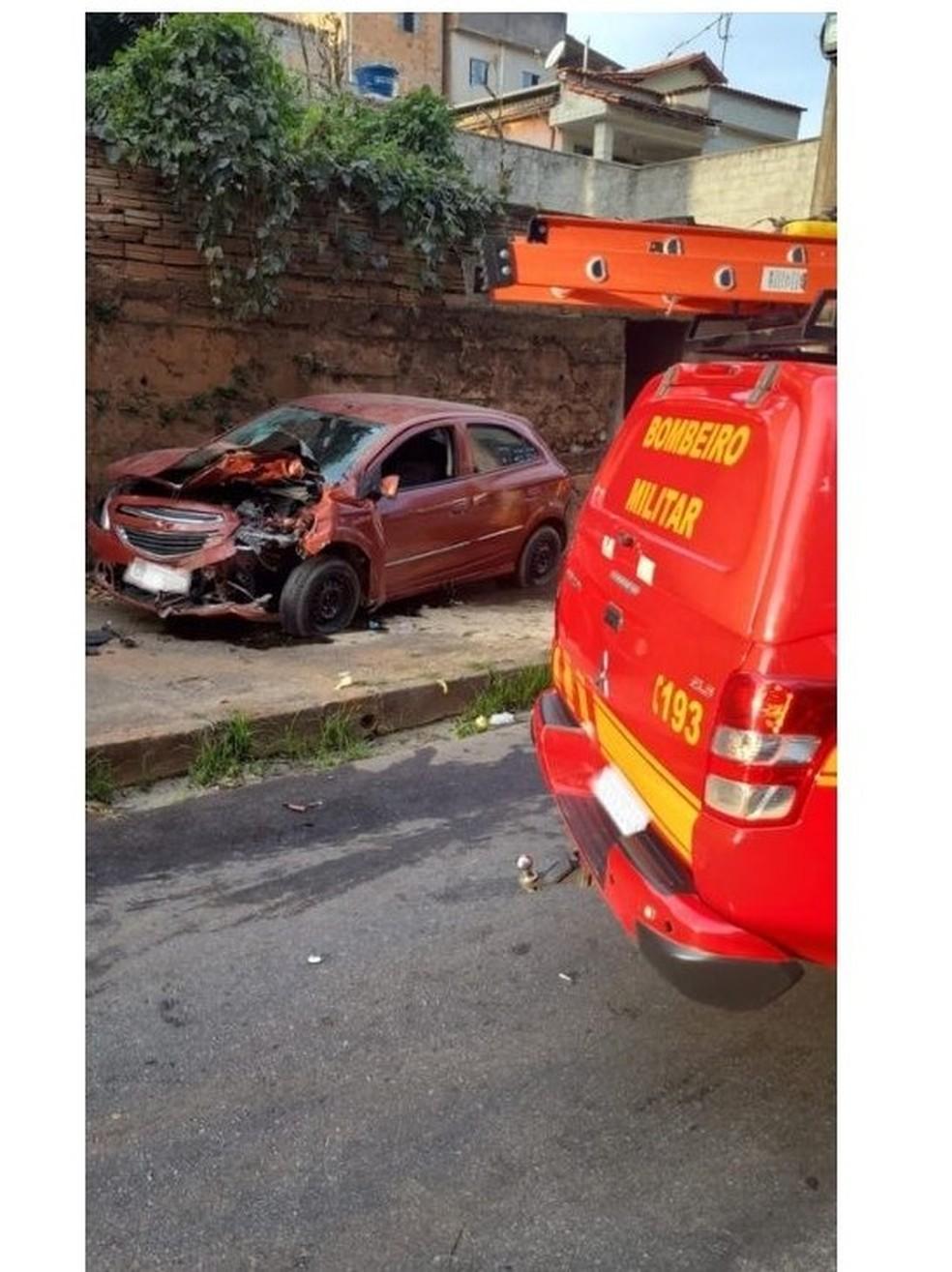 O acidente aconteceu na Regio do Barreiro em BH Quatro crianas ficaram feridas em estado grave Foto Corpo de Bombeiros de Minas Gerais 