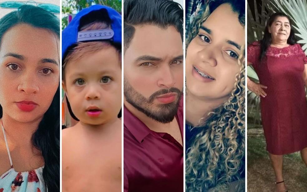 Ana Flvia Santos Lima Lucas Santos Lima Isabel Santos Lima Oliveira Ana Maria do Carmo Soares Santos Heitor Lima morreram em acidente na BR-153 em Gois Foto ReproduoRedes Sociais