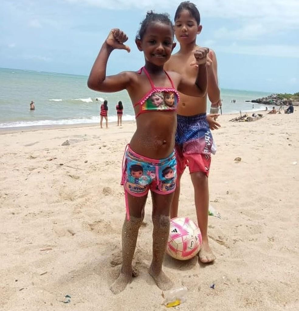 Wallace 10 anos e Maria Flor 6 anos faleceram em desabamento Foto ReproduoWhatsApp