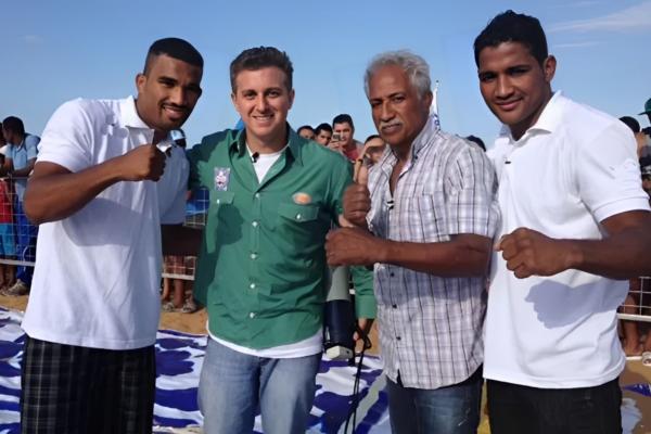 Luciano Huck Touro Moreno e irmos Falco - Caldeiro do Huck