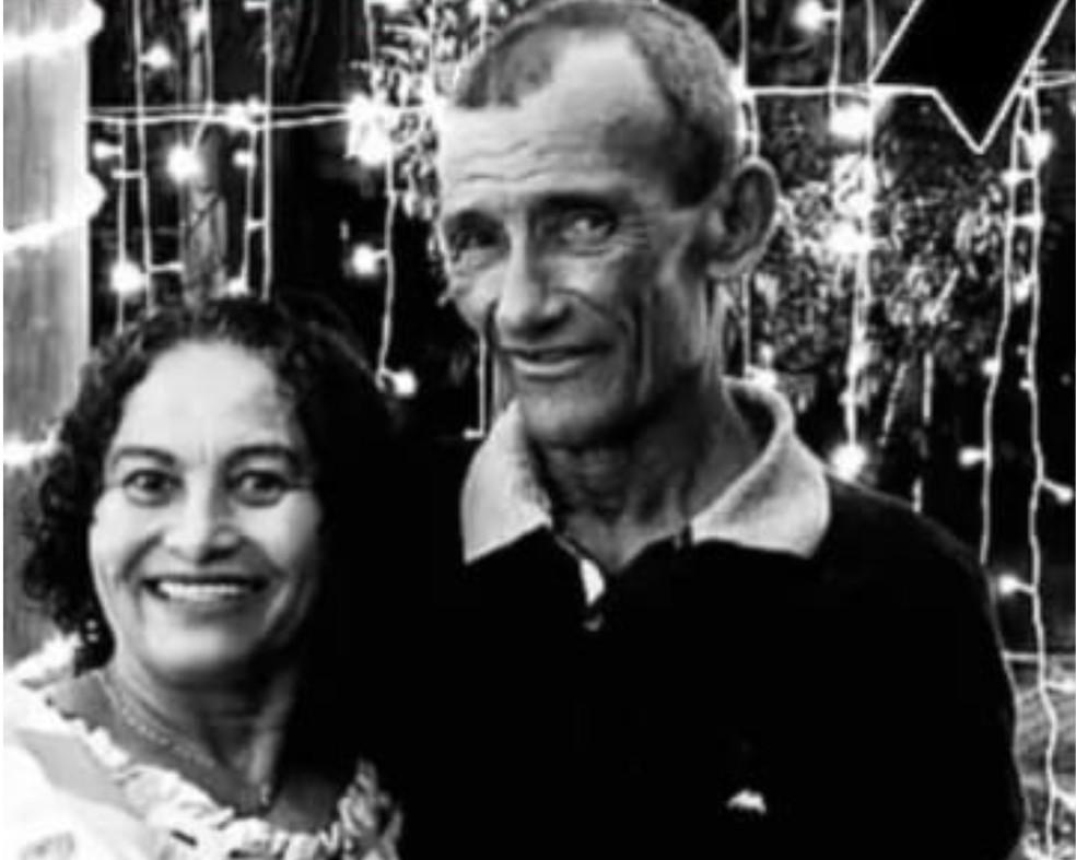 Dionizio Arajo 76 anos e Antnia Bispo 54 anos morreram no acidente na BR-116 na Bahia Foto Acervo pessoal