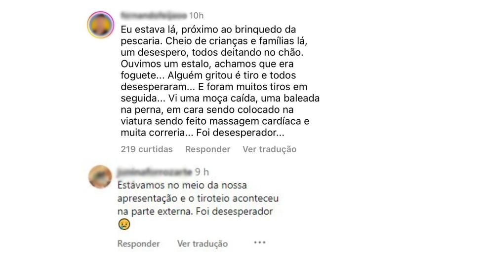 Convidados narram momentos de tenso aps tiroteio em festa julina em Uberlndia Foto ReproduoInstagram