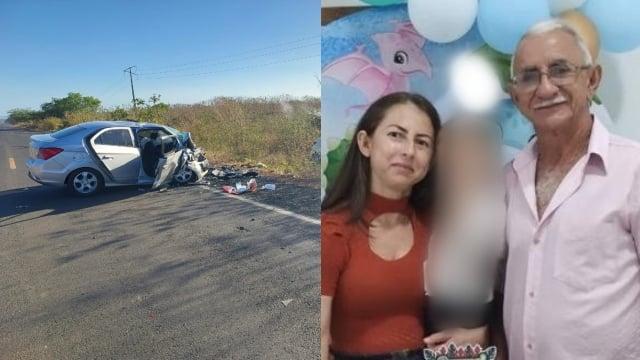 Pai e filha morrem em grave acidente aps coliso entre dois veculos no PI