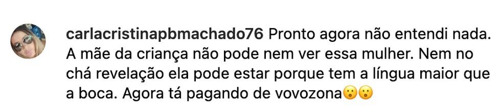 Internautas criticaram relao distante que Nadine tem com Bruna Foto Reproduo Instagram