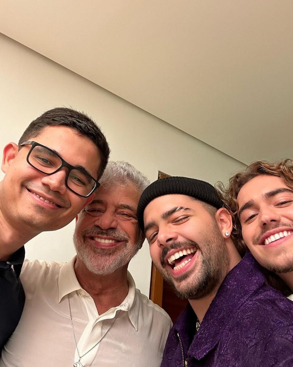 Pedro Sampaio como namorado Henrique Meinke Lulu Santos e Clebson Teixeira Foto reproduo instagram 