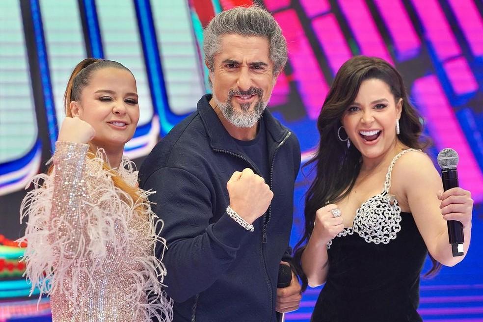 Marcos Mion recebeu Maiara e Maraisa no Sobe o Som Foto ReproduoInstagram