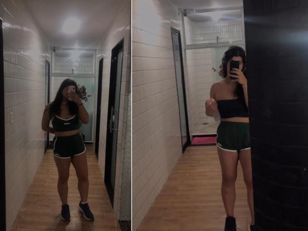Maria Eduarda tirou essa foto em outubro e acredita que j estava com cerca de oito meses de gestao Foto Arquivo pessoal