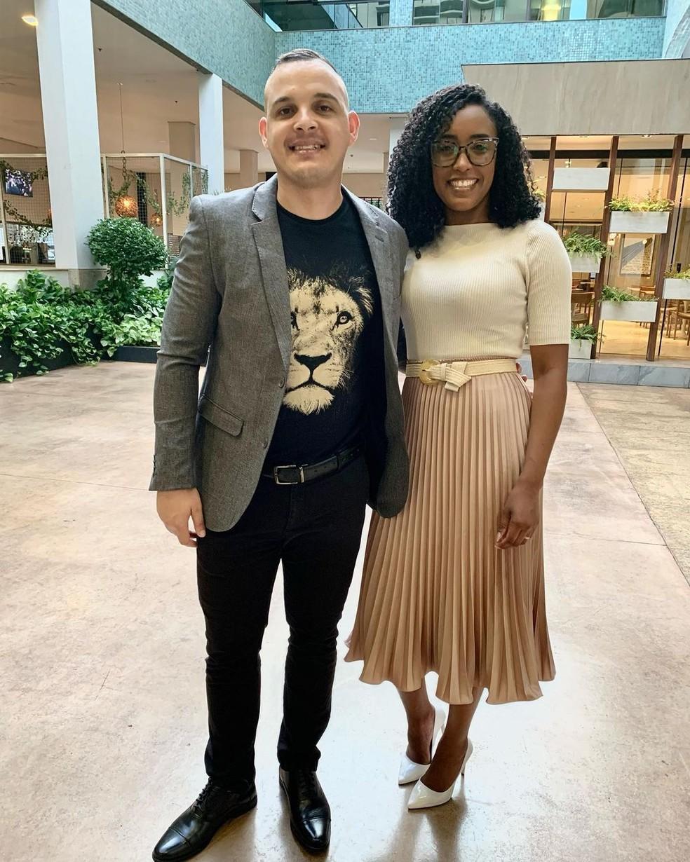 Ricardo Henrique e a esposa Sulamita Alves Foto Arquivo Pessoal