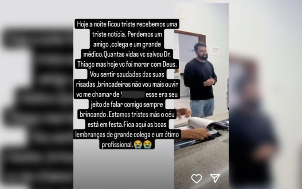Mdico Thiago Rosa de 39 anos que morreu em um acidente na GO-060 entre Santa Brbara de Gois e Claudinpolis Gois Foto ReproduoRedes Sociais