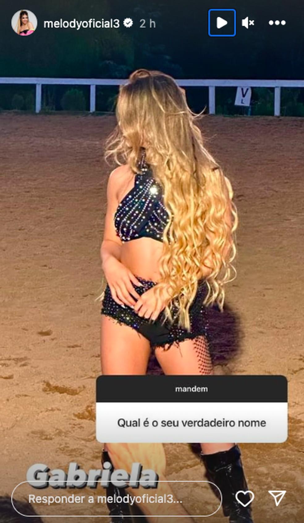 Melody tira dvidas de seus seguidores Foto ReproduoInstagram
