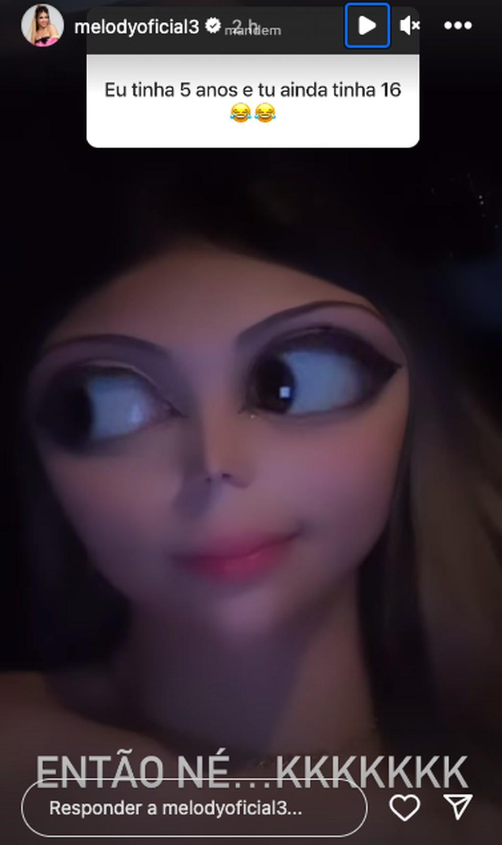 Melody tira dvidas de seus seguidores Foto ReproduoInstagram
