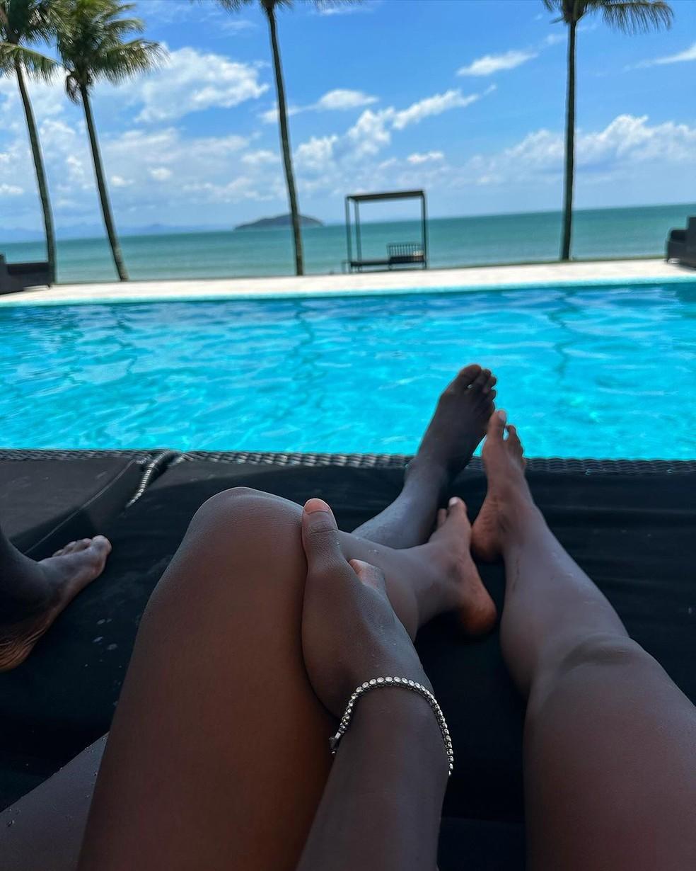 Patrcia Ramos ao lado de novo affair Foto ReproduoInstagram