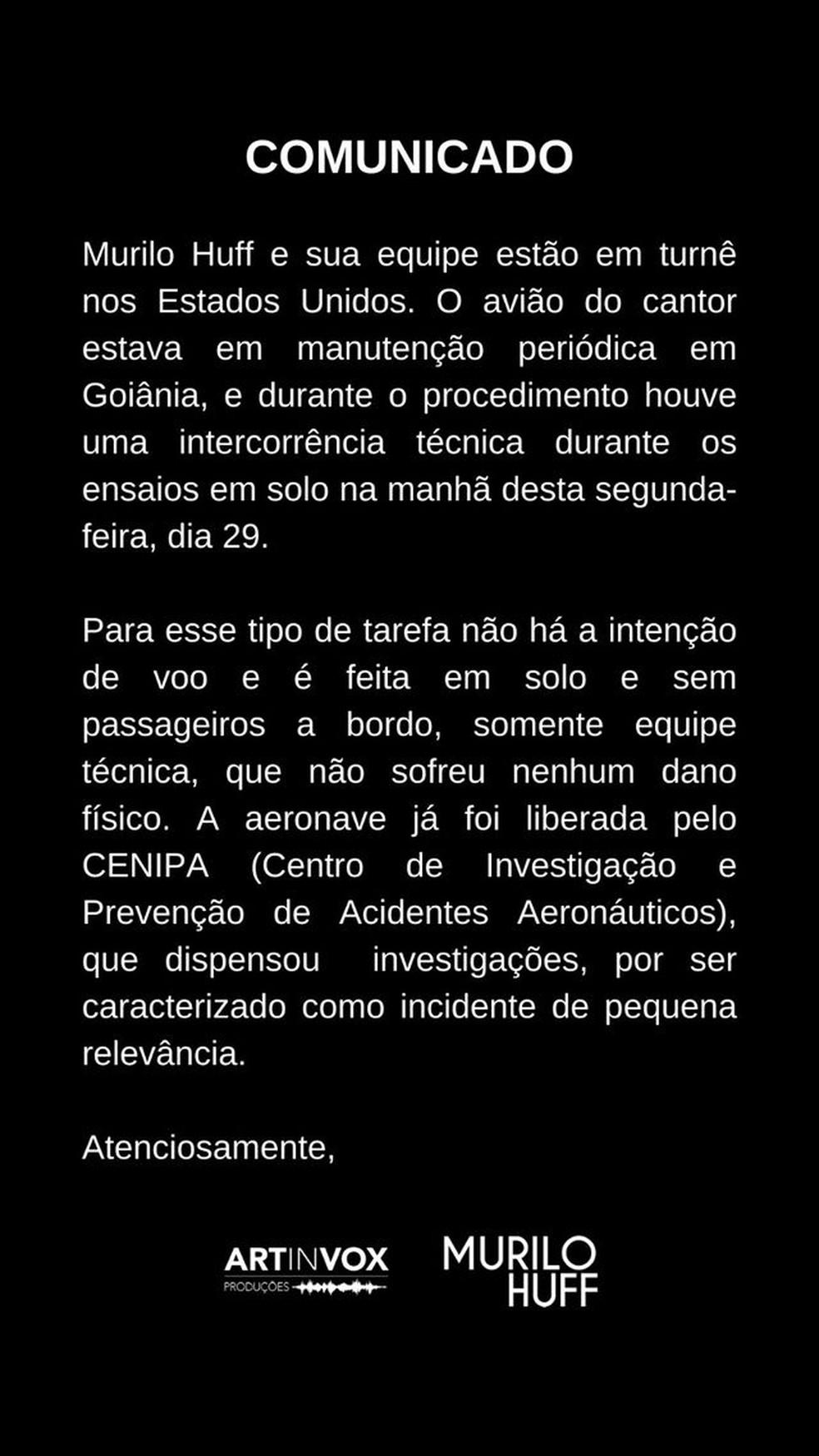 Story de Murilo Huff Foto Reproduo Instagram