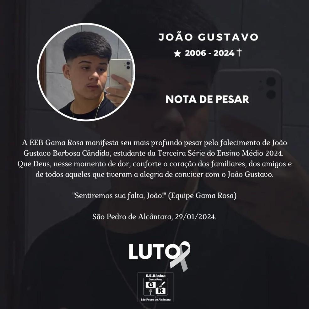 Quem era o adolescente que morreu aps ser arrastado por correnteza em SC Foto ReproduoRedes Sociais