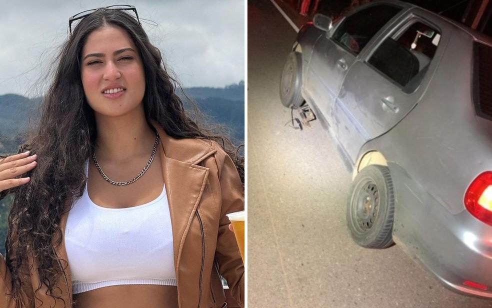 Atriz e modelo morre atropelada em rodovia de Gois Foto ReproduoRedes Sociais e Polcia Militar