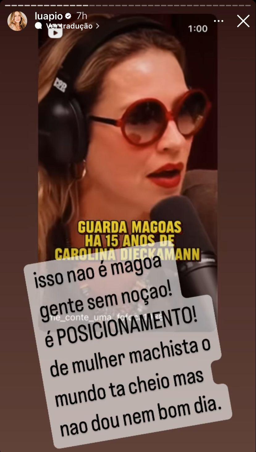 Image: https://mulherinteressante.com/wp-content/uploads/2024/02/postiimg-65df7300a4aaa4861.jpeg Luana Piovani comenta confuso com Carolina Dieckmann - ReproduoInstagram