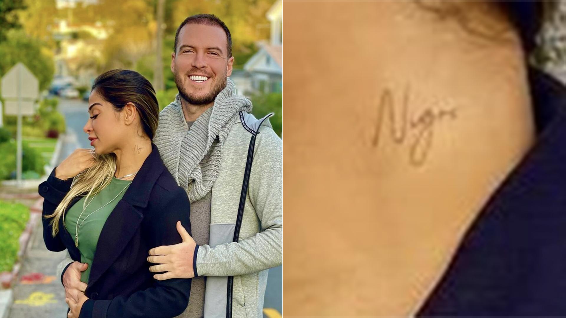 Mara Cardi exibe nova tatuagem