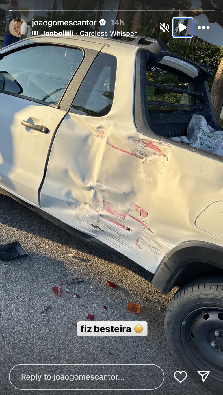 Joo Gomes revela incidente com seu carro