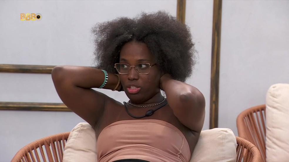 Leidy Elin sem tranas no BBB 24 Foto ReproduoTV Globo