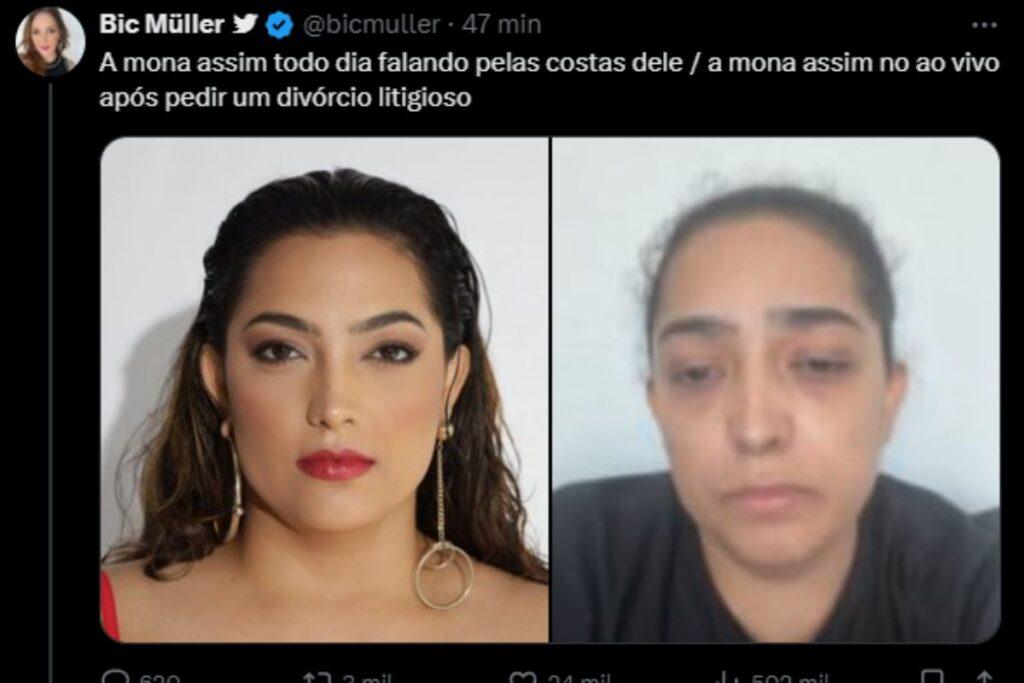 Camila Moura detonada na internet aps apario