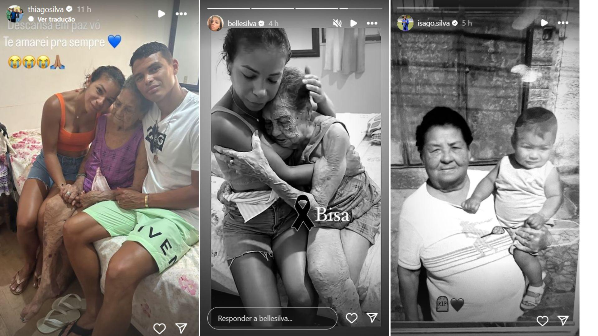 Famlia de Thiago Silva lamenta morte de Dona Maria - Foto Reproduo Instagram