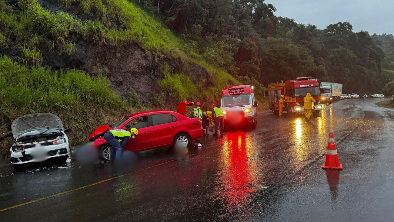 Fato ocorreu na SC-480 em Chapec - Corpo de BombeirosDivulgaoND