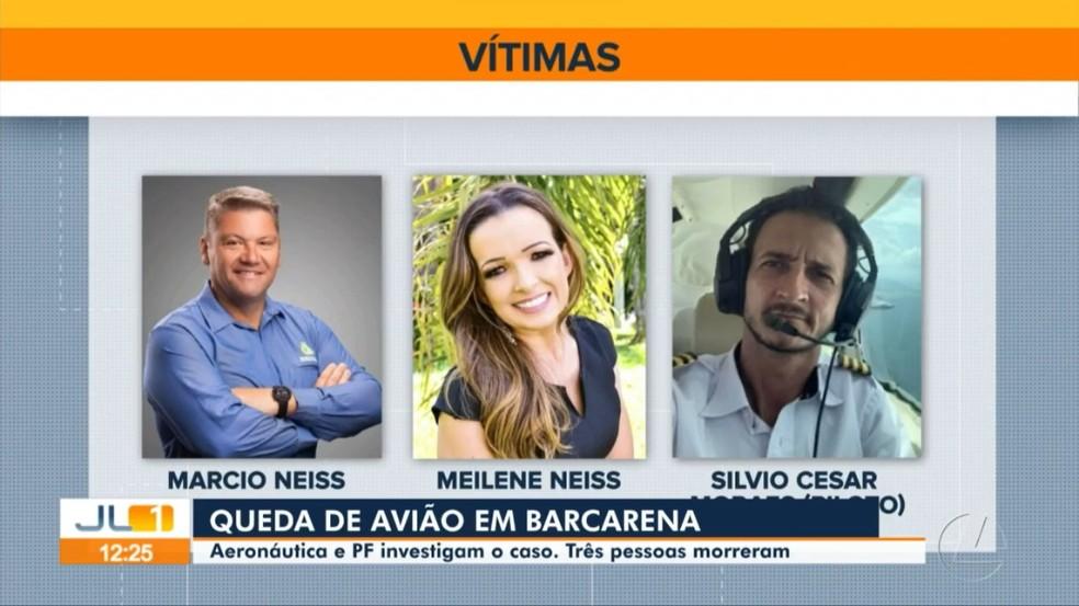 Casal de SC morre em acidente de avio no Par Consternados Foto ReproduoTV Liberal