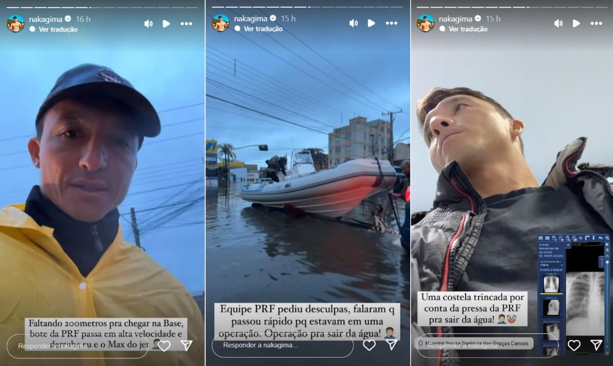 Nakagima sofre acidente no RS - Foto Reproduo Instagram
