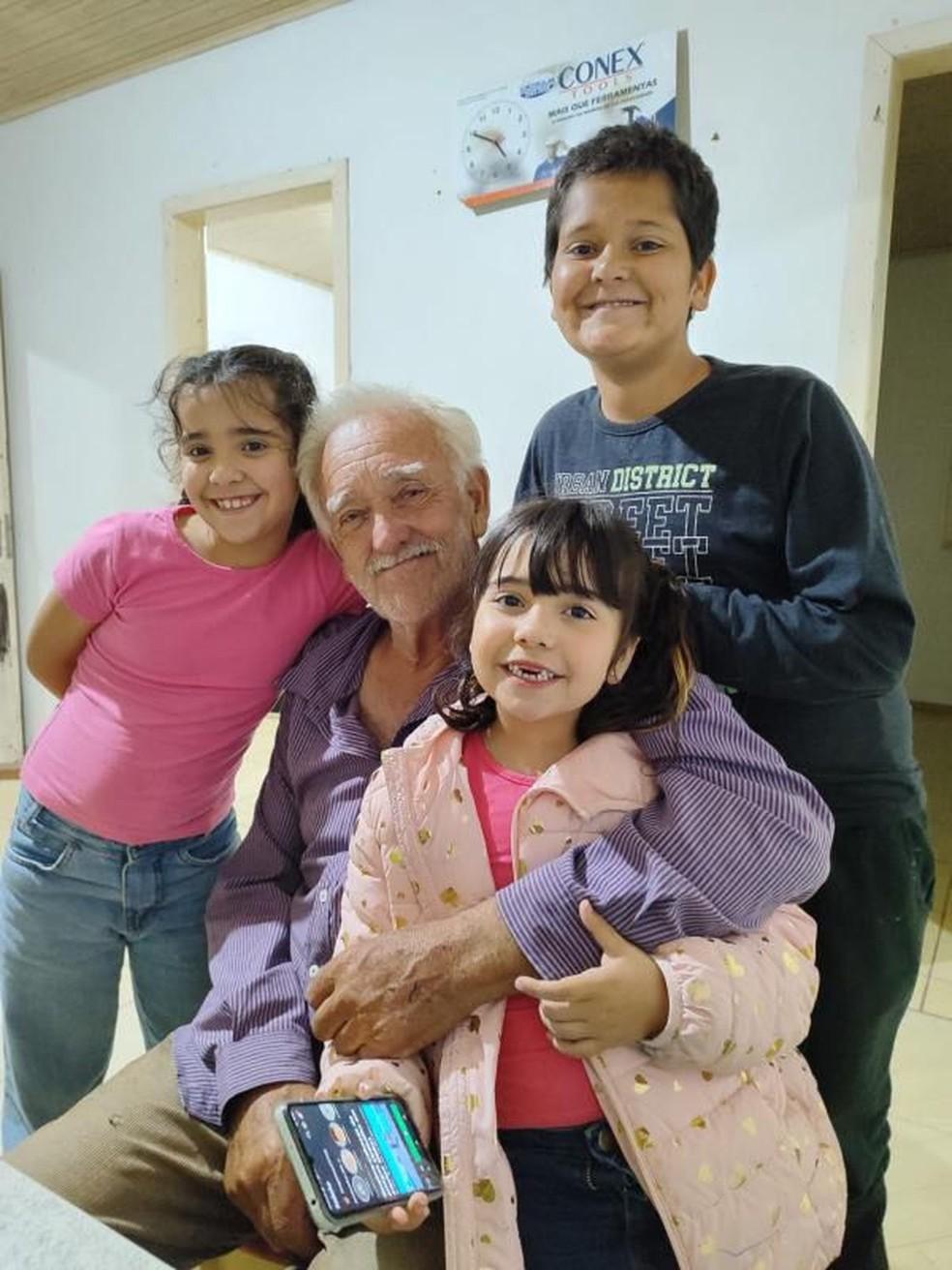 Joo Pedro Vieira se despediu dos netos ao receber chamado sobrenatural sobre sua morte Foto Jamila Vieira