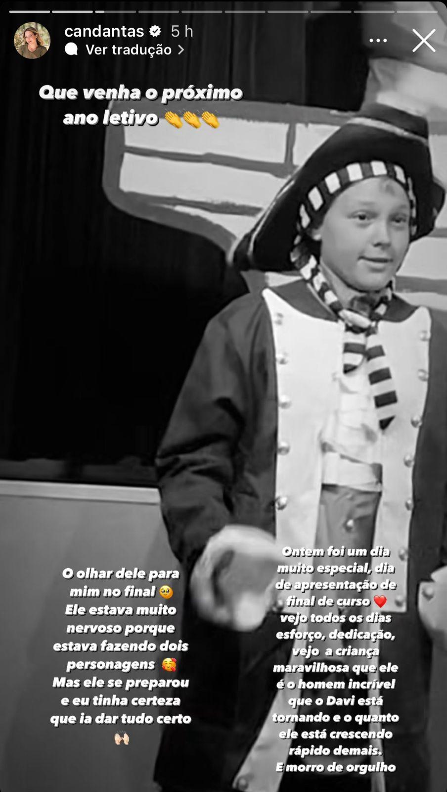 Filho de Neymar Jr e Carol Dantas estreia no teatro