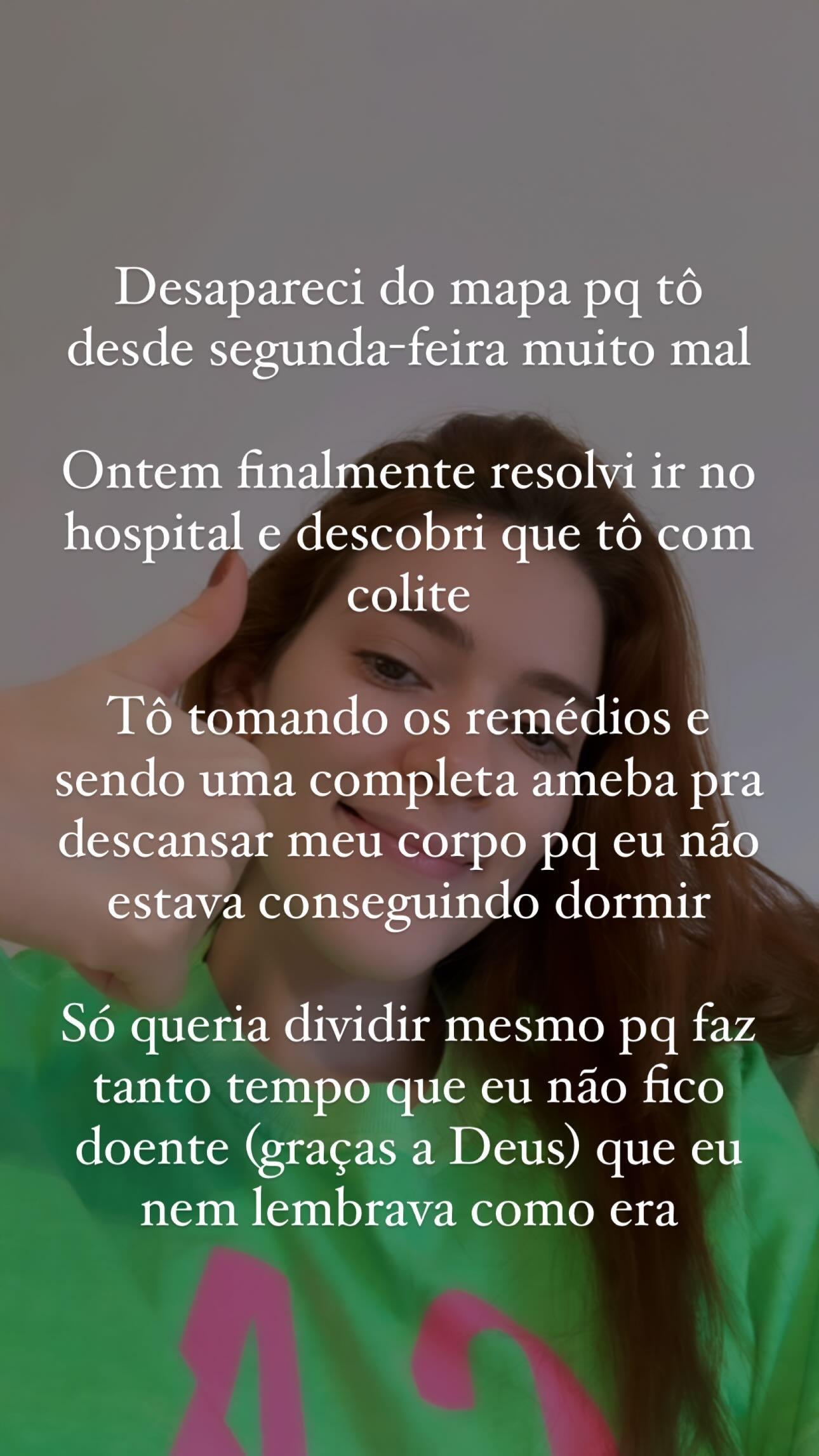 Ana Clara descobre doena