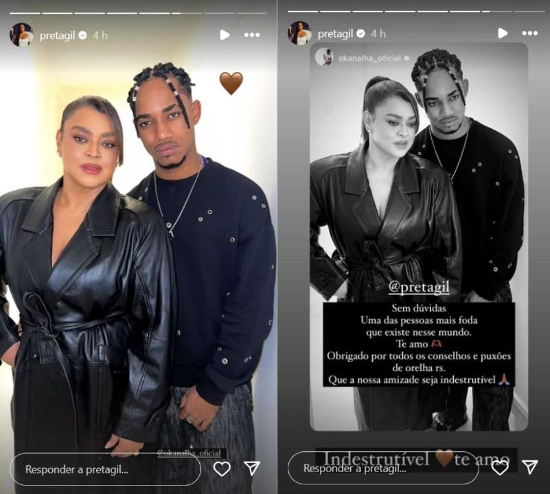 Preta Gil e O Kanalha - Fotos Reproduo Instagram