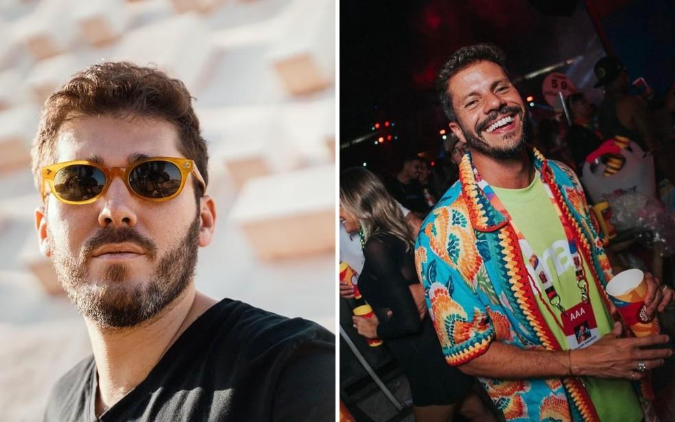 Os empresrios Lucas Batista lado esquerdo e Ricardo Emediato lado direito esto entre os feridos em queda de helicptero em Gois Foto ReproduoRedes Sociais