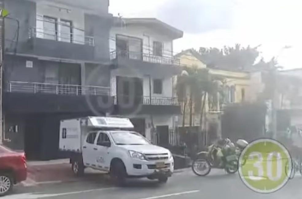 Prdio esquerda onde Araya estava hospedado em Medellpn Colmbia Foto Reproduo