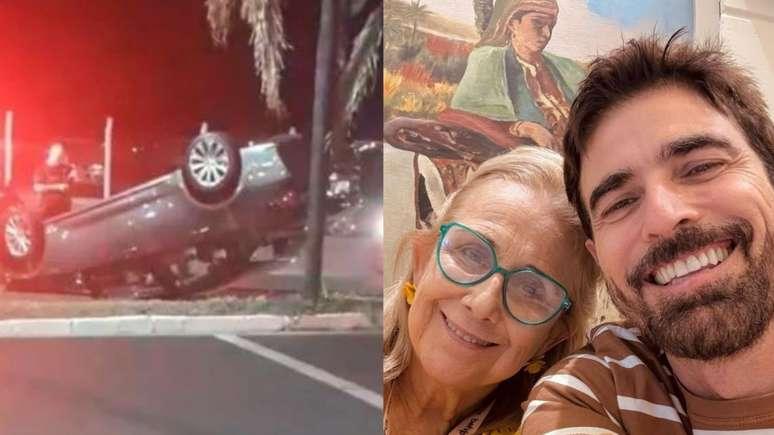 Me de Reynaldo Gianecchini sofre acidente ao capotar carro