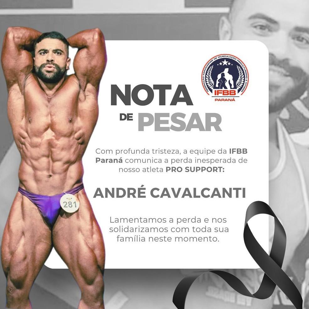 Fisiculturista Andr Cavalcanti morre aos 34 anos Foto ReproduoInstagram