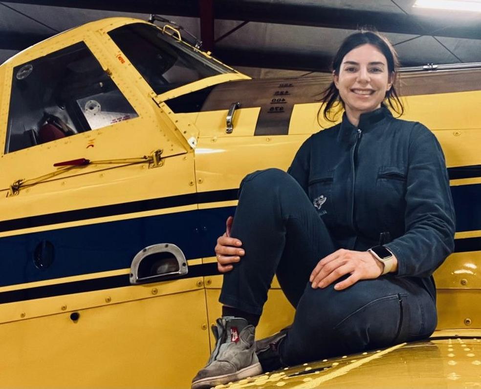 Mineira Juliana Turchetti era piloto e fazia combate s chamas Foto ReproduoLinkedin