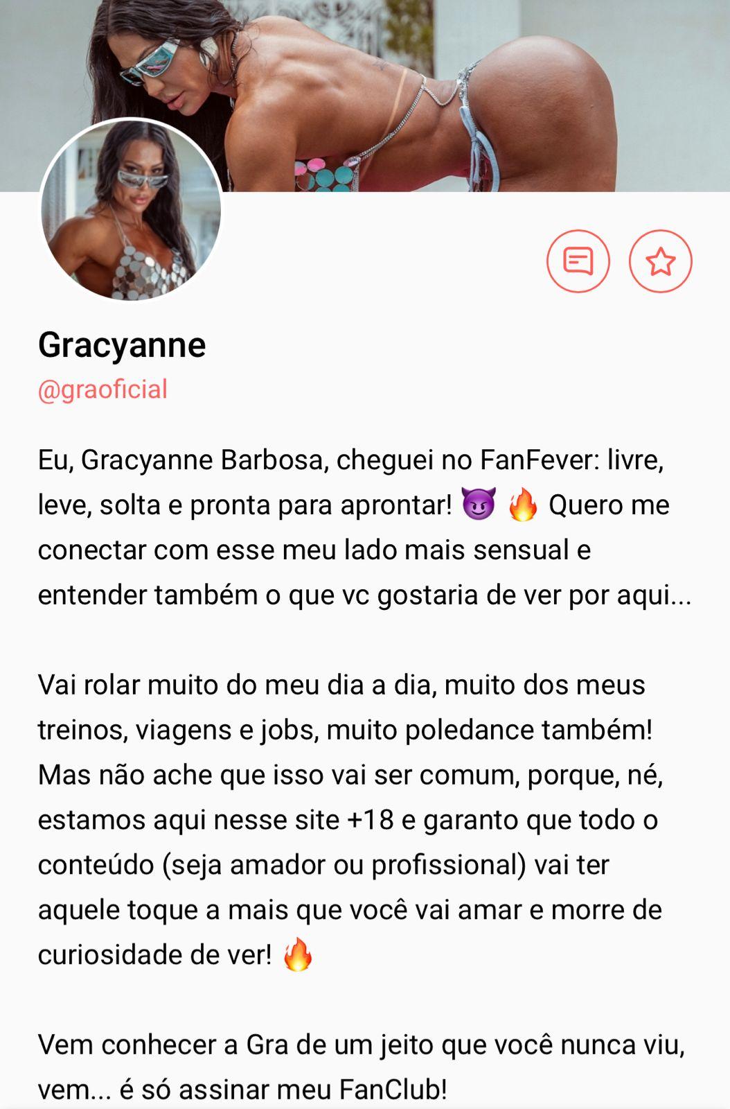 Gracyanne Barbosa revela novo negcio nas redes sociais