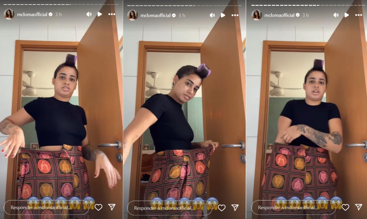 MC Loma mostra roupa larga - Foto Reproduo Instagram