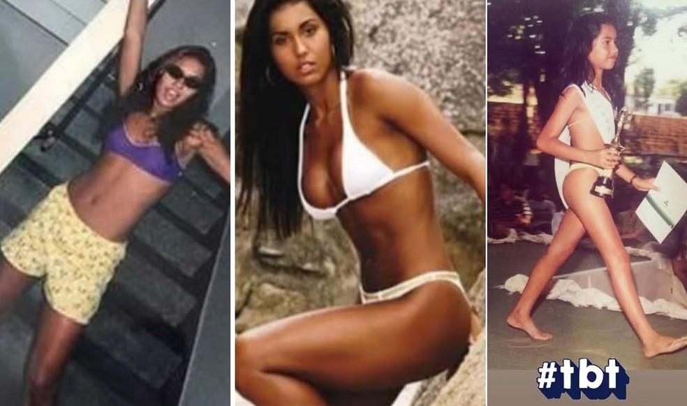 Gracyanne Barbosa posta fotos antigas S tinha perna e bochechas Foto Instagram