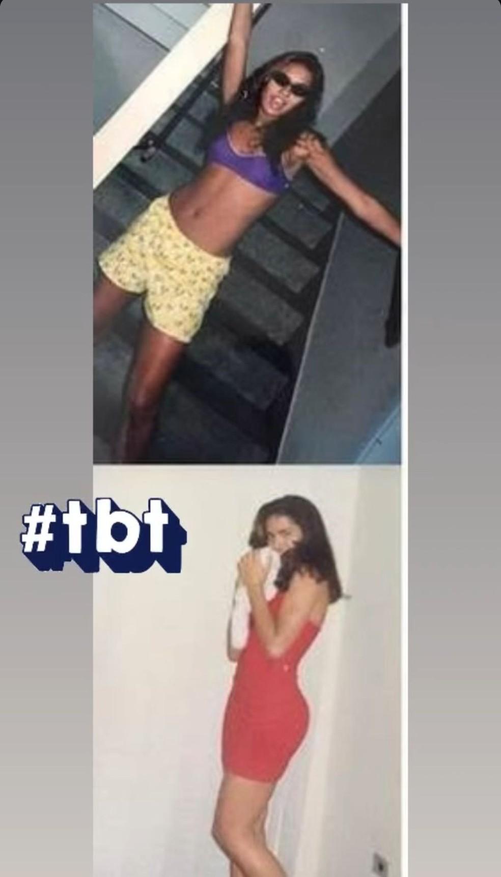 Gracyanne Barbosa posta fotos antigas S tinha perna e bochechas Foto Instagram