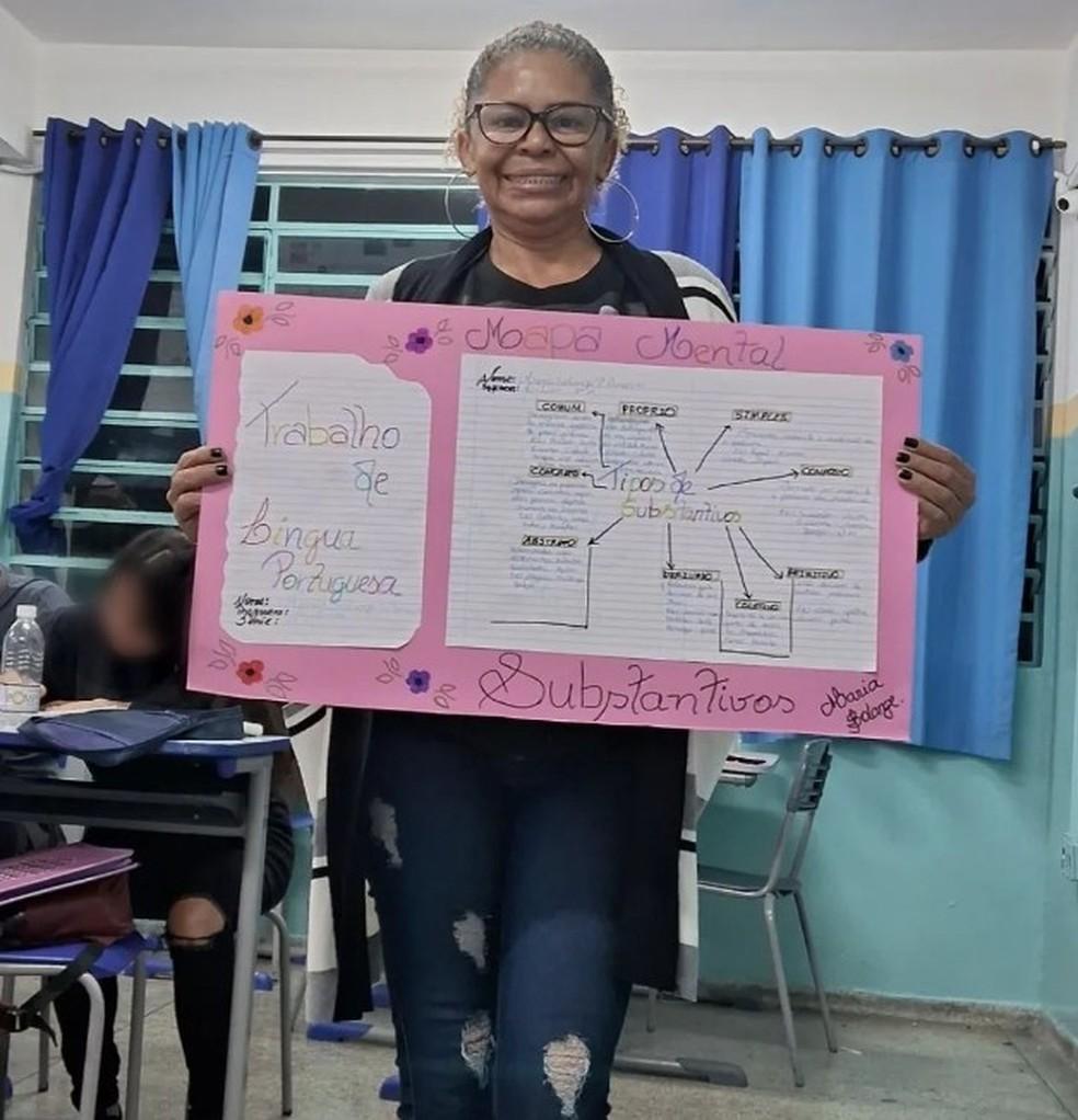 Solange est cursando o ensino mdio Foto Arquivo pessoal