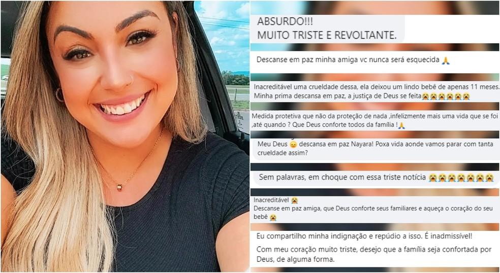 Internautas se comoveram com morte de Nayara Fonseca que foi baleada pelo ex-namorado em Boituva SP Foto ReproduoFacebook