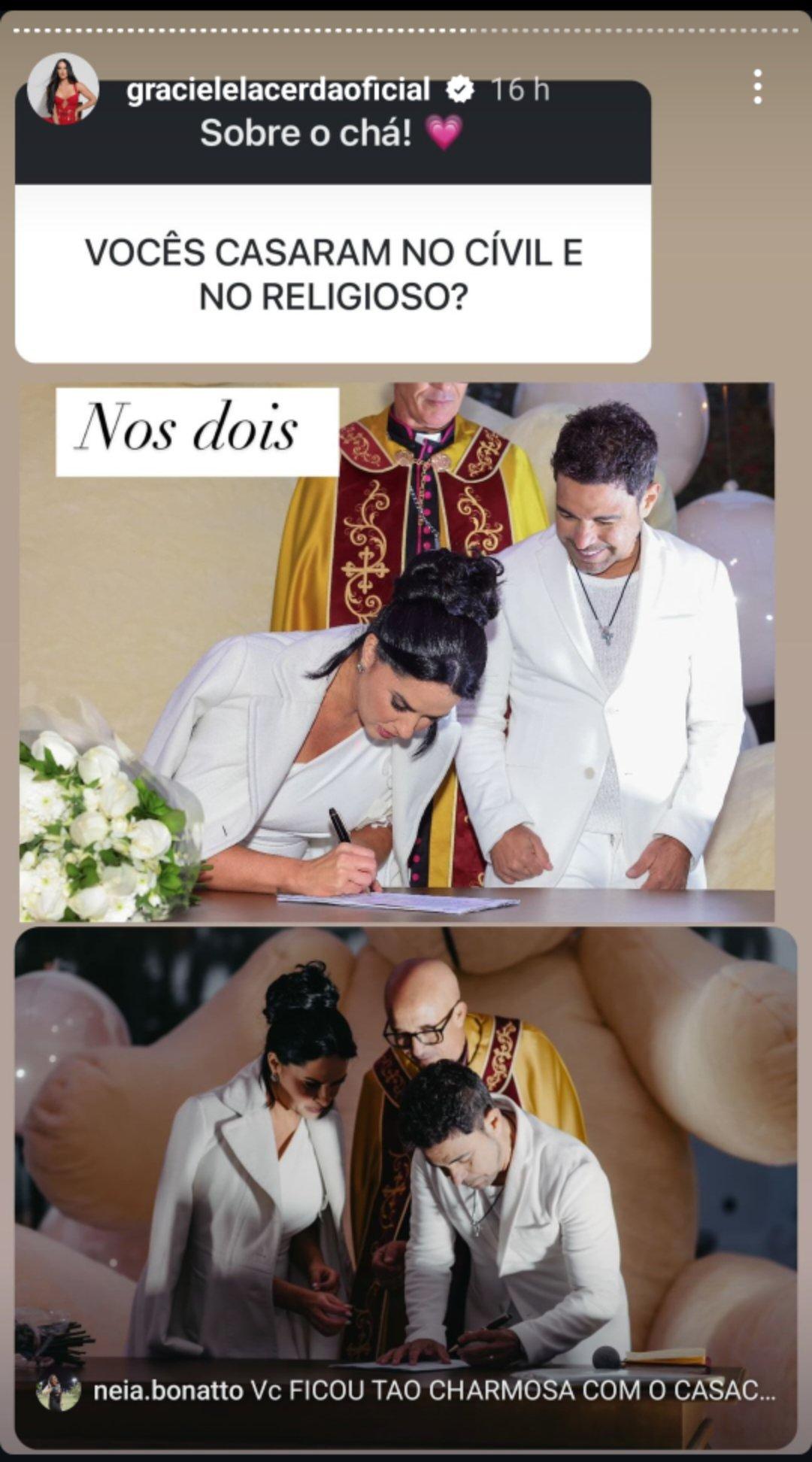 Graciele Lacerda e Zez Di Camargo casamento