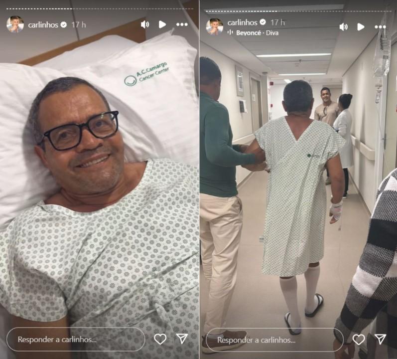 Carlinhos Maia visita o pai no hospital - Foto Reproduo Instagram