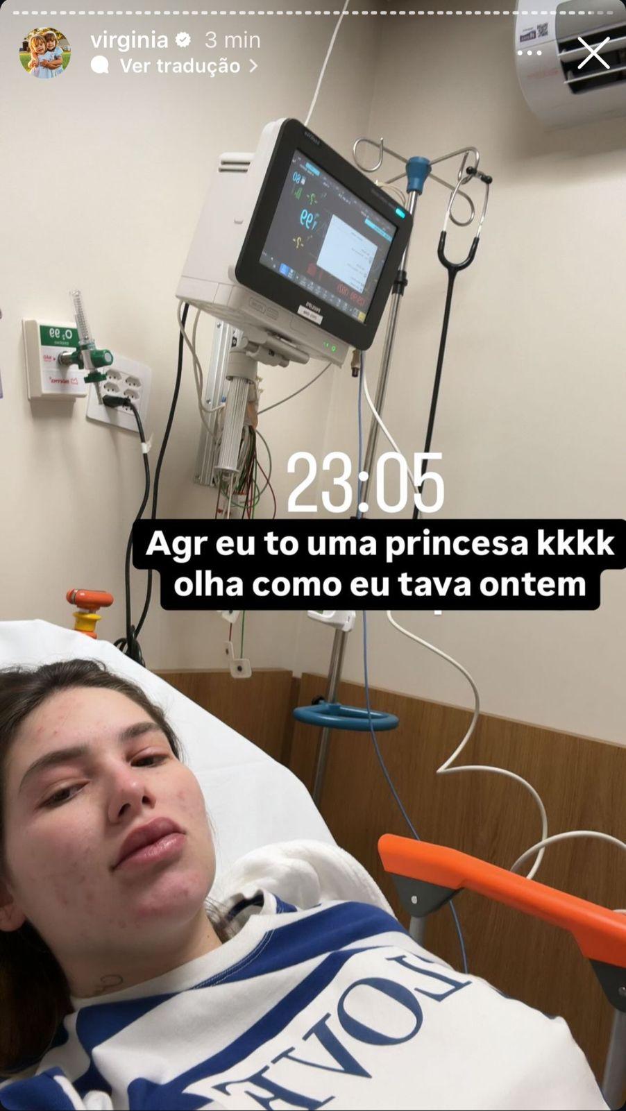 Image: https://mulherinteressante.com/wp-content/uploads/2024/09/postiimg-66e2ea0fa4ede7714.jpeg Virginia Fonseca internada aps apresentar piora nos sintomas - ReproduoInstagram