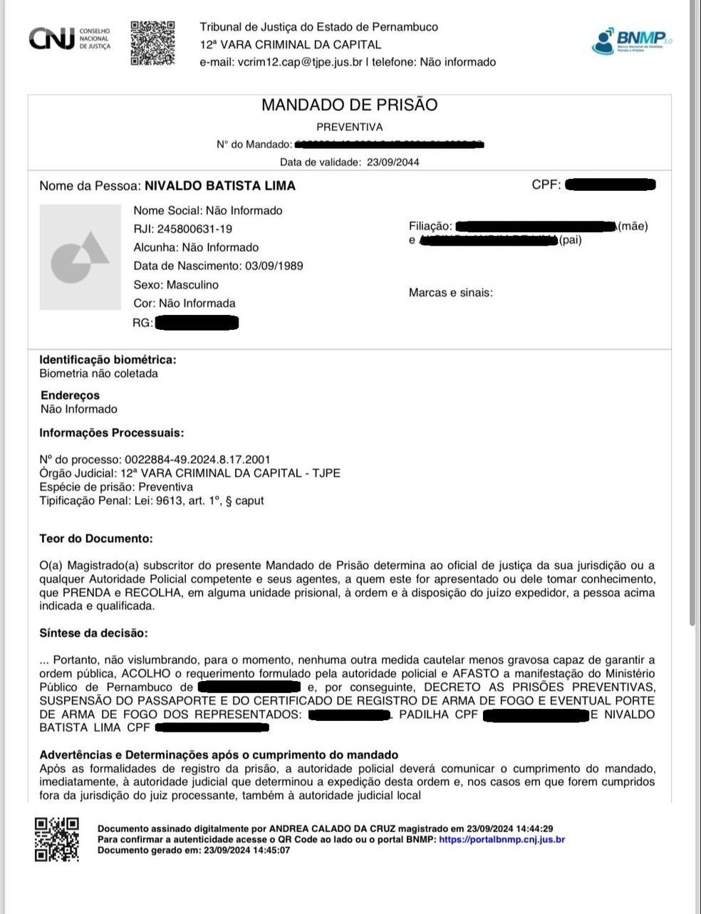 Justia de Pernambuco decreta priso do cantor Gusttavo Lima Foto Reproduo